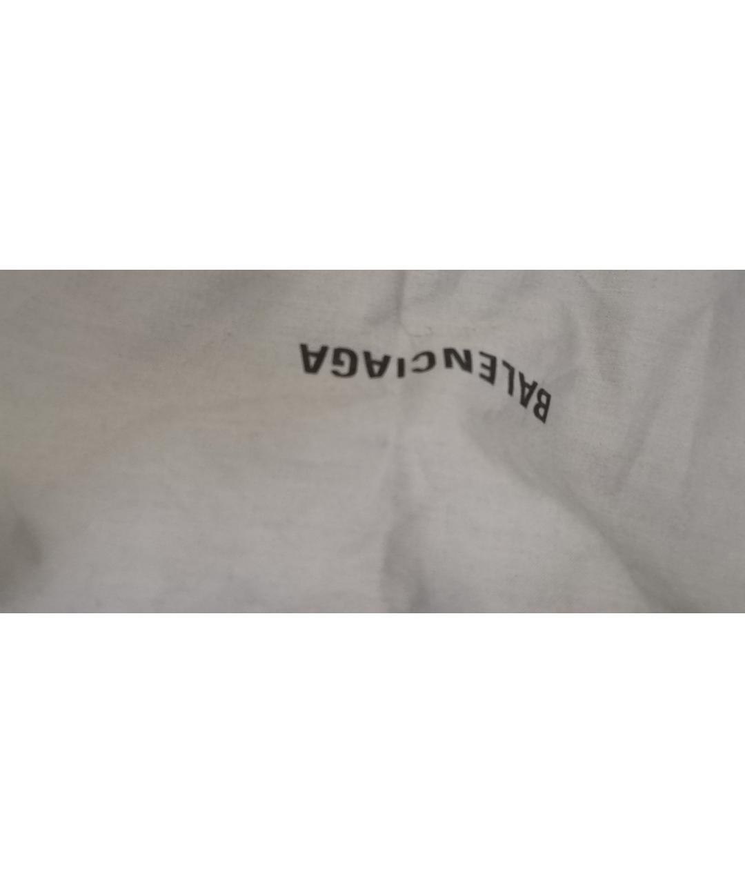 BALENCIAGA Белая кожаная сумка через плечо, фото 8