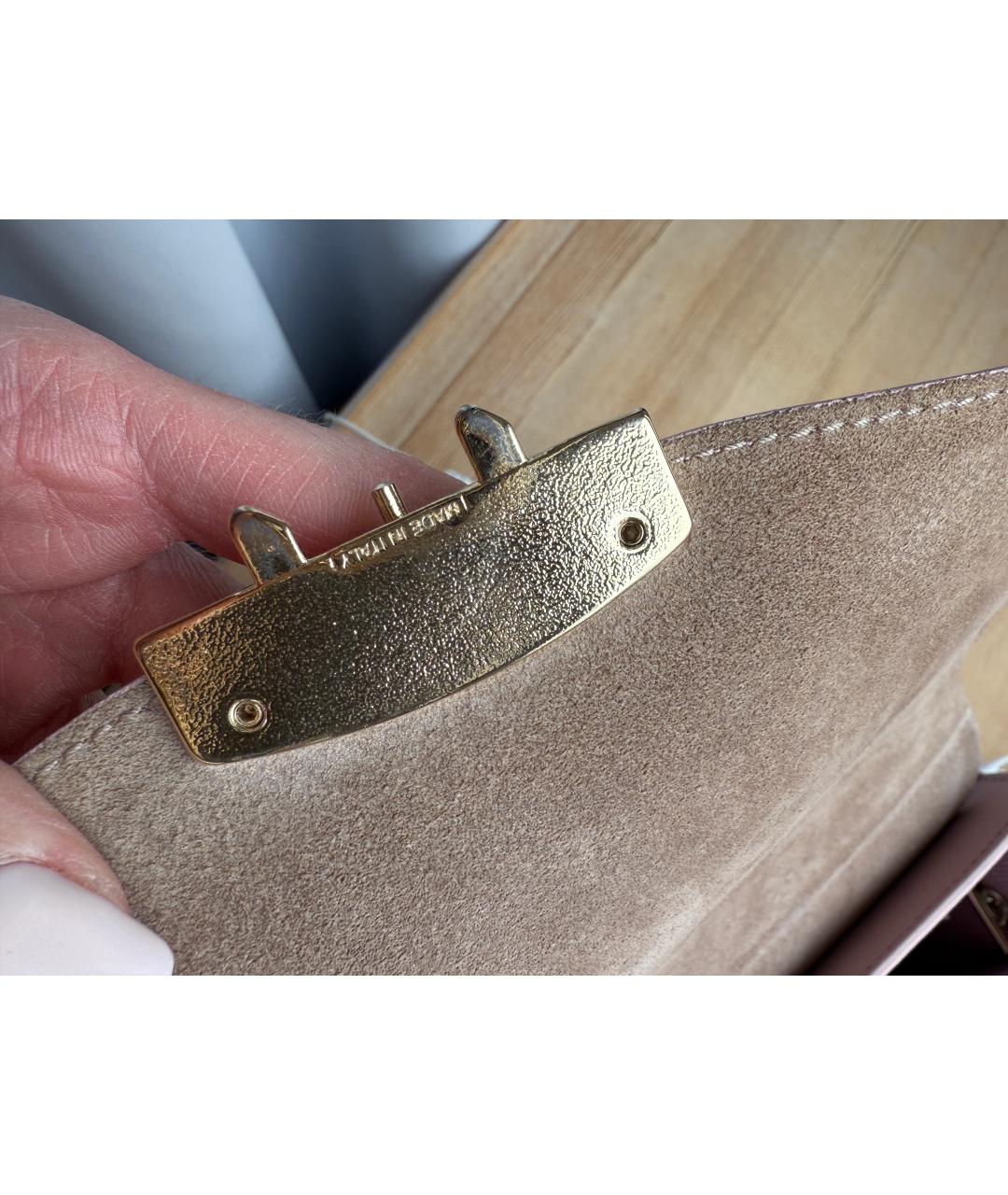 FURLA Розовая кожаная сумка через плечо, фото 5