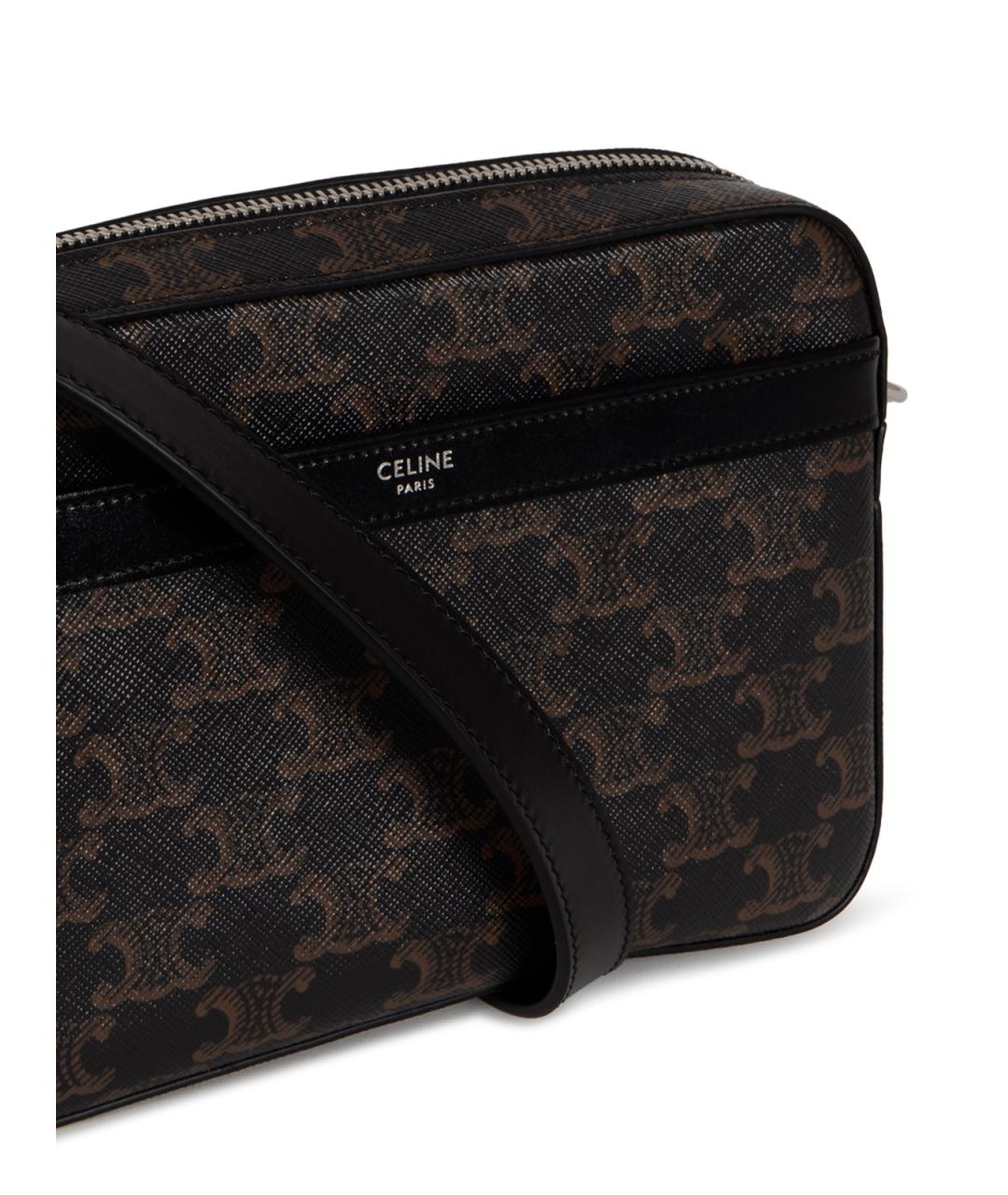 CELINE Черная сумка на плечо, фото 4