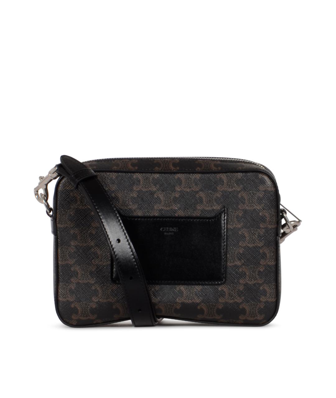 CELINE Черная сумка на плечо, фото 3