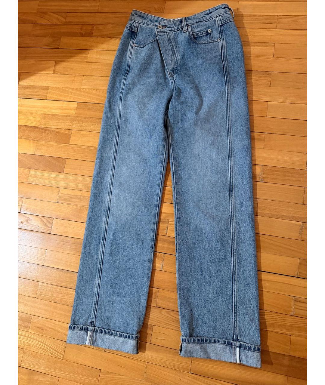 LOEWE Голубые хлопковые прямые джинсы, фото 7