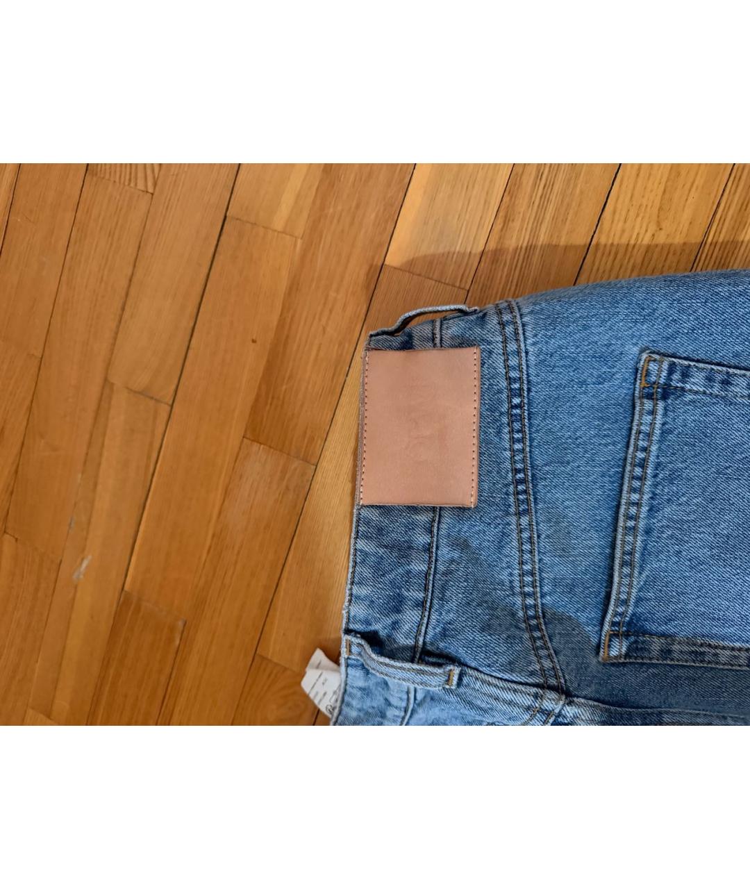 LOEWE Голубые хлопковые прямые джинсы, фото 5