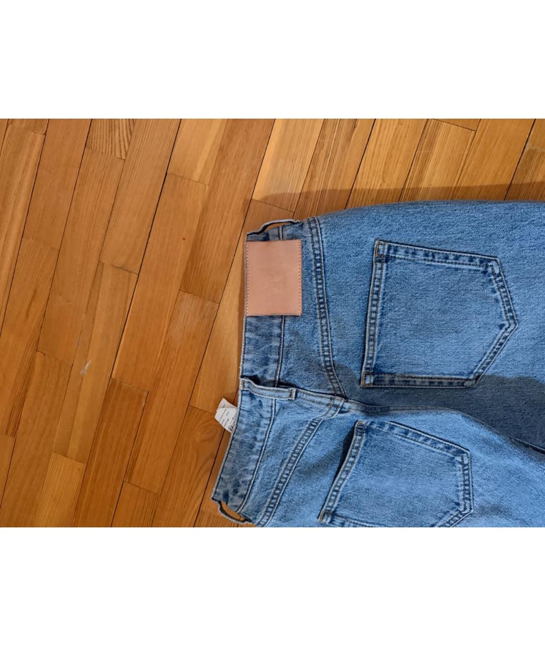 LOEWE Голубые хлопковые прямые джинсы, фото 6