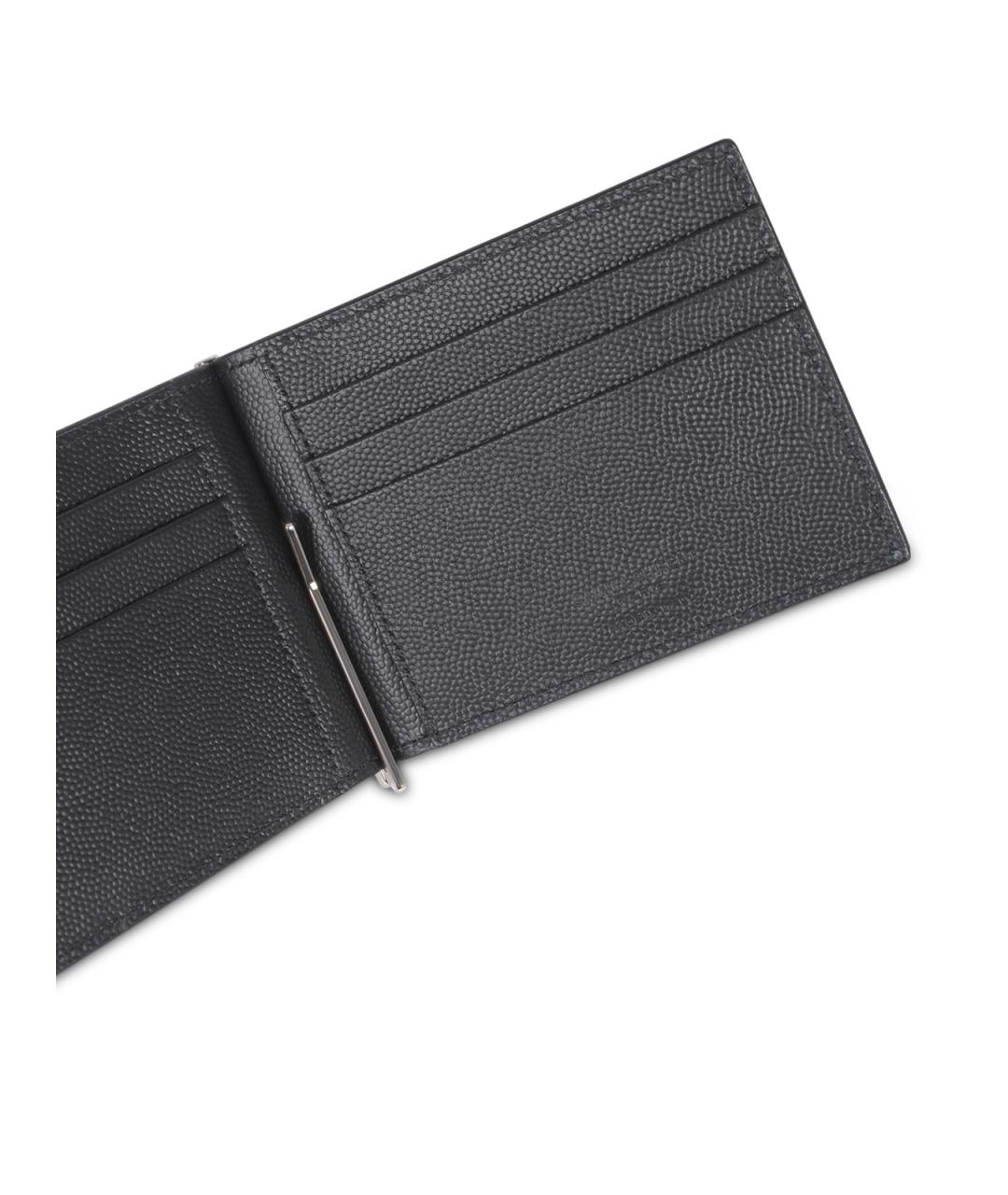 SAINT LAURENT Черный кошелек, фото 4