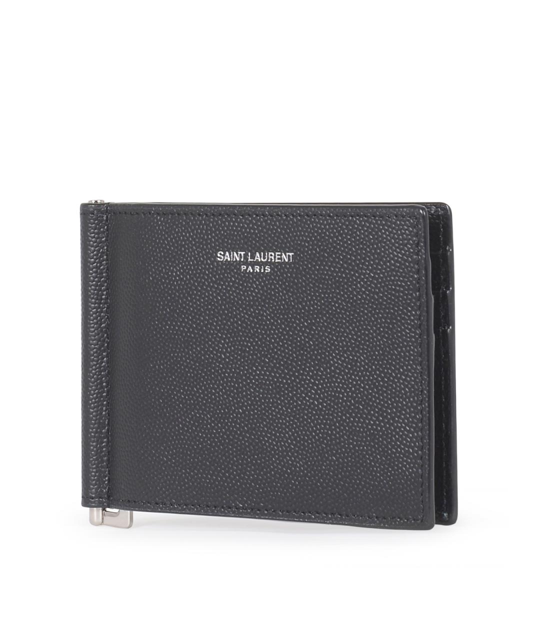 SAINT LAURENT Черный кошелек, фото 2