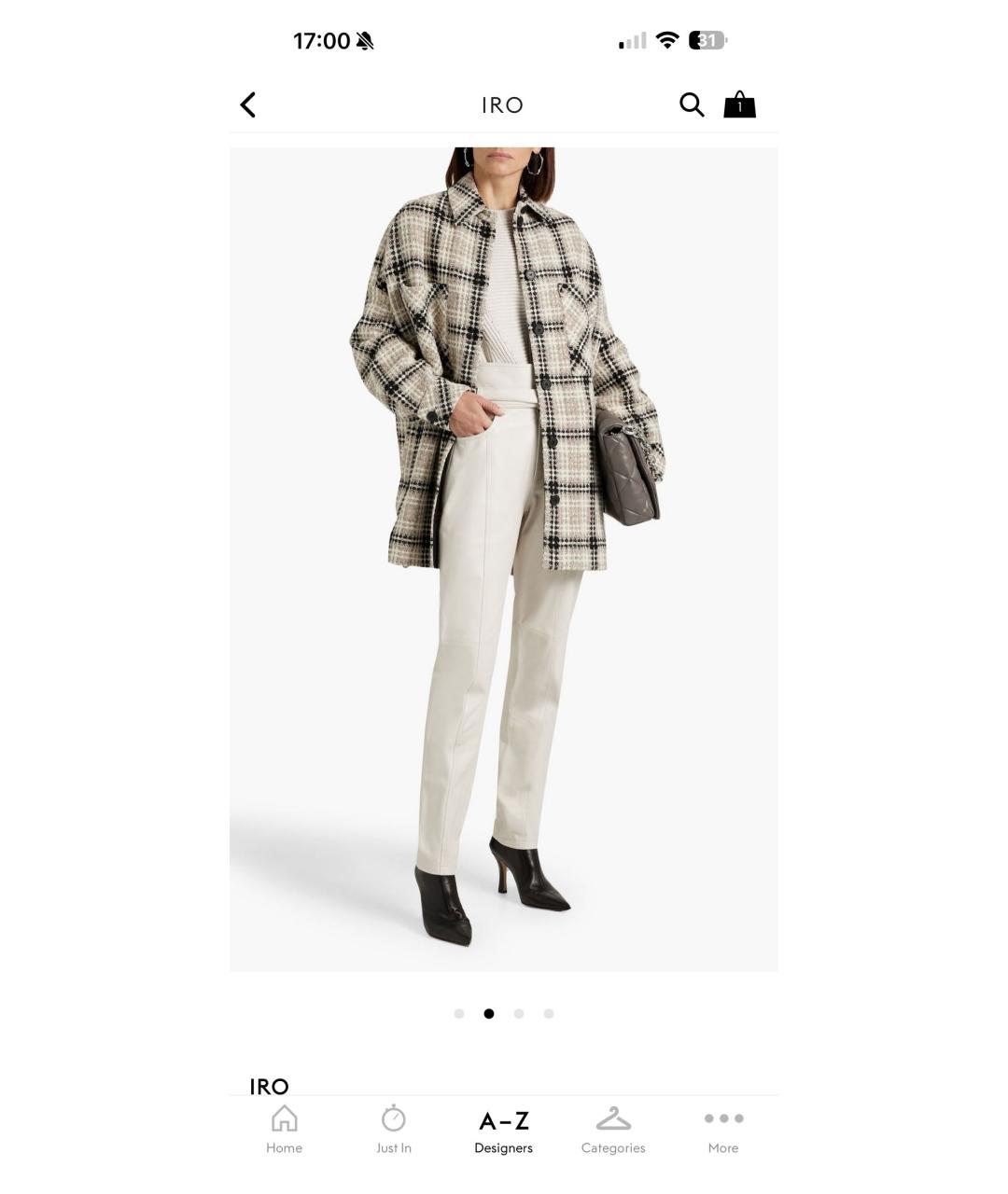 IRO Серая шерстяная рубашка, фото 4