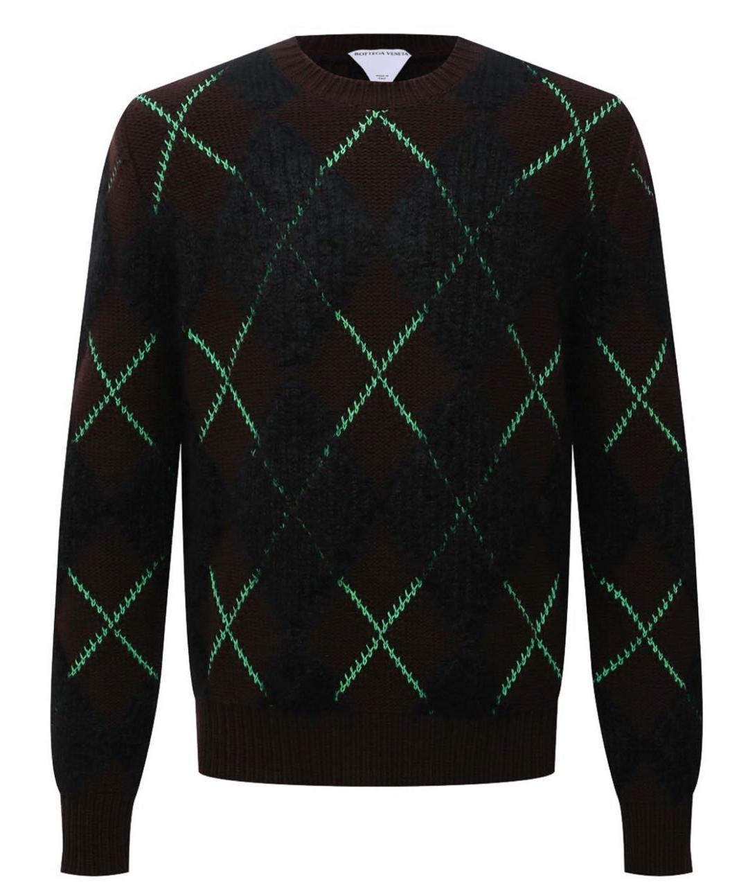 BOTTEGA VENETA Коричневый шерстяной джемпер / свитер, фото 6