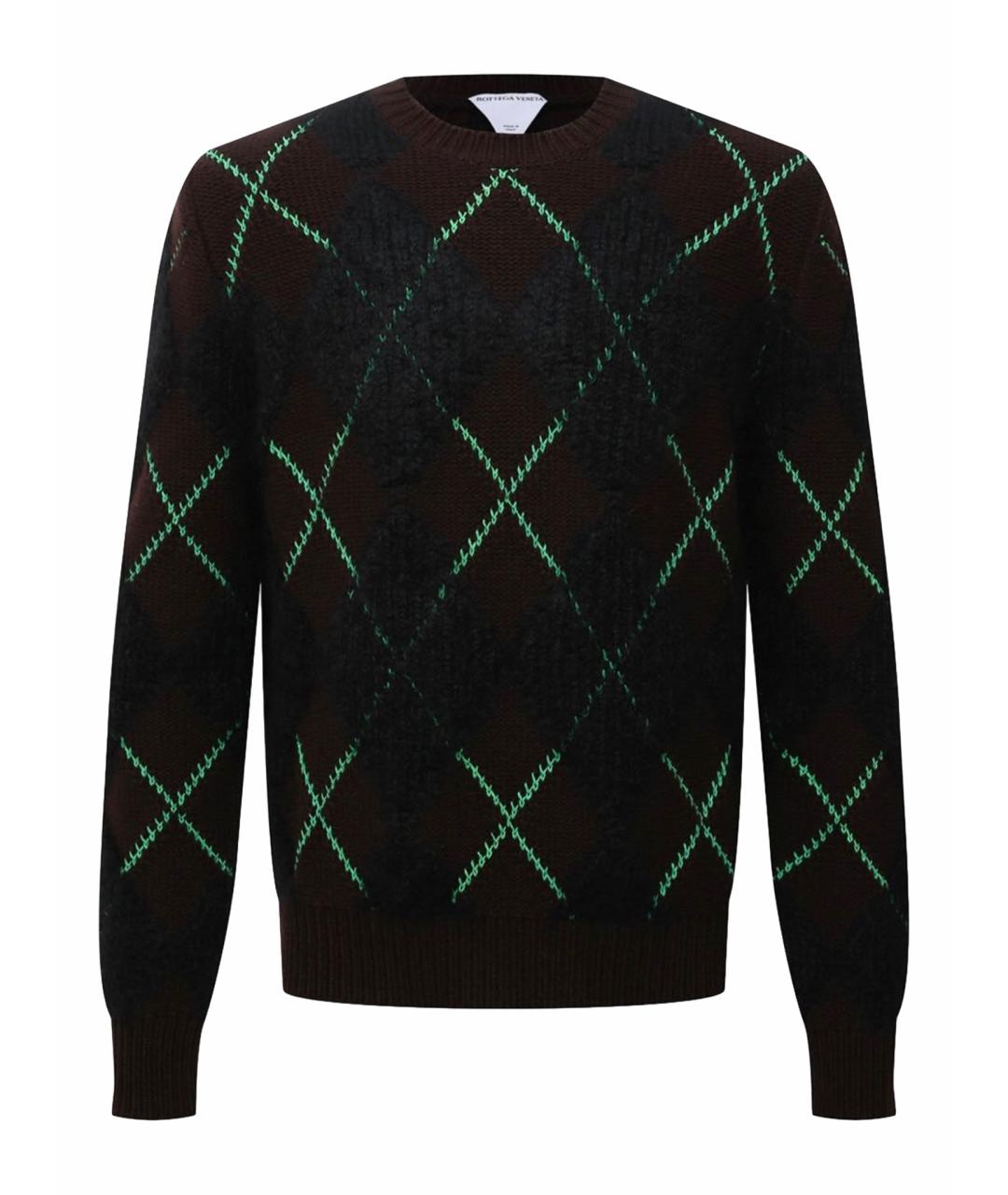 BOTTEGA VENETA Коричневый шерстяной джемпер / свитер, фото 1