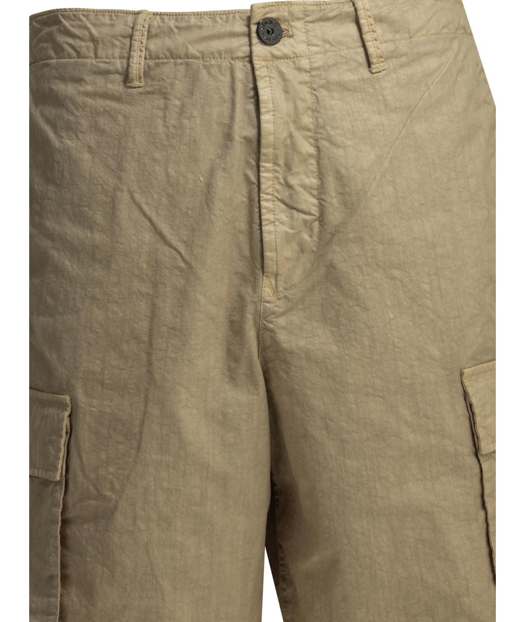STONE ISLAND Бежевые полиамидовые шорты, фото 3