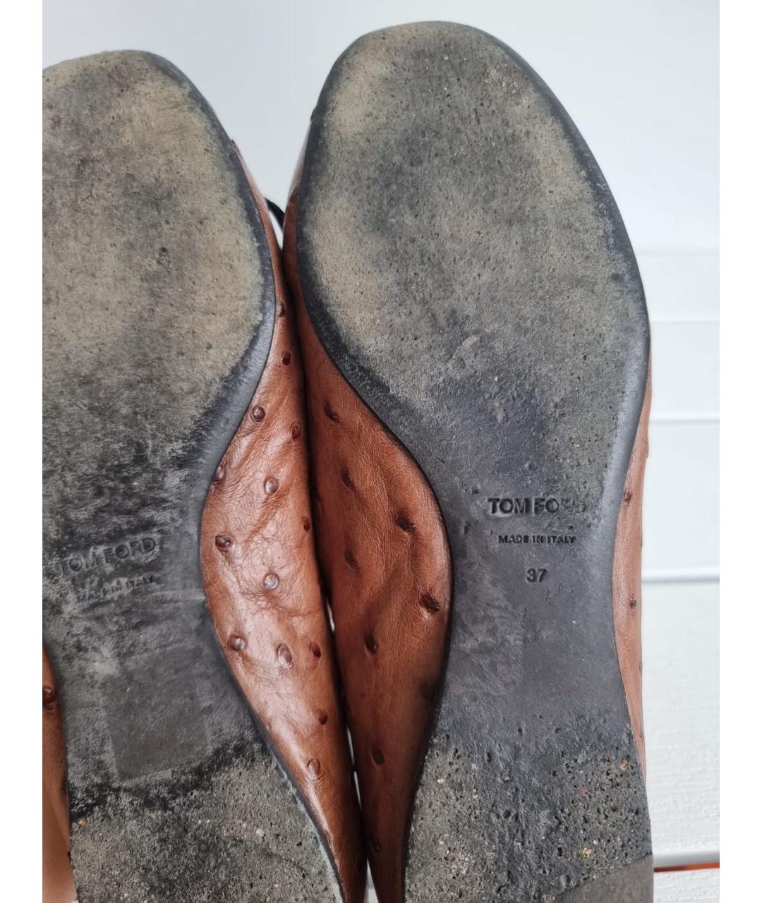 TOM FORD Кожаные балетки, фото 7