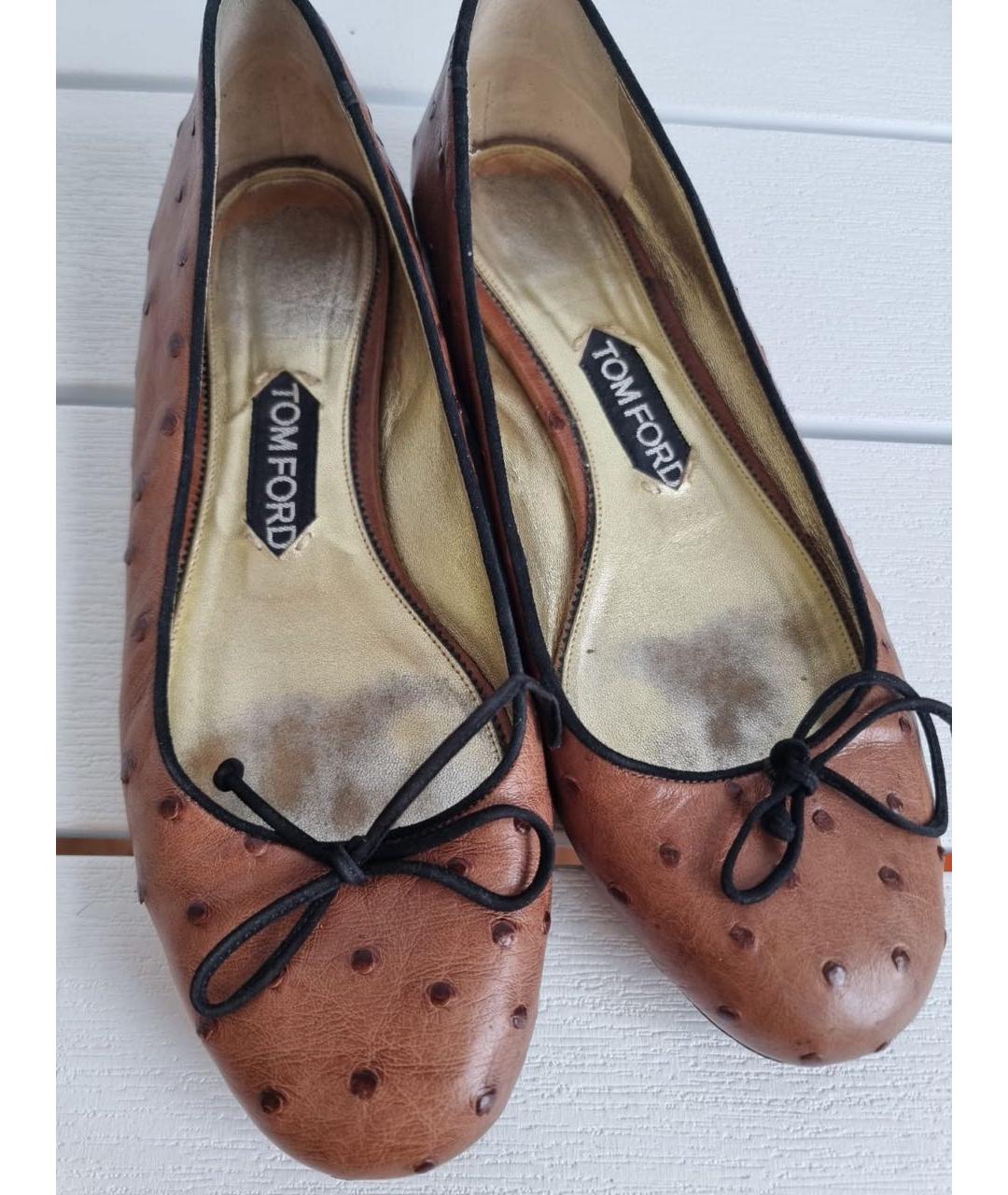 TOM FORD Кожаные балетки, фото 2