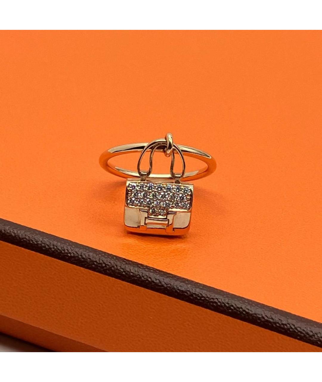 HERMES Золотое кольцо, фото 5