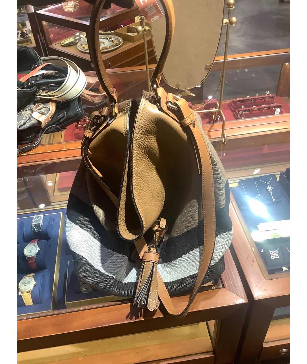 BURBERRY Коричневая сумка через плечо, фото 8