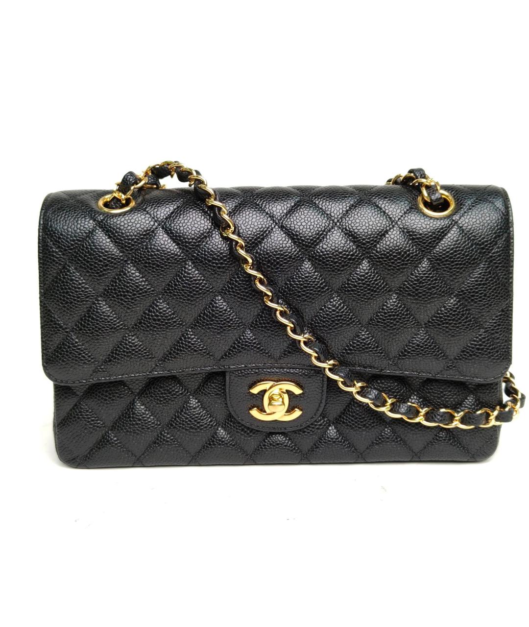 CHANEL Черная кожаная сумка через плечо, фото 2