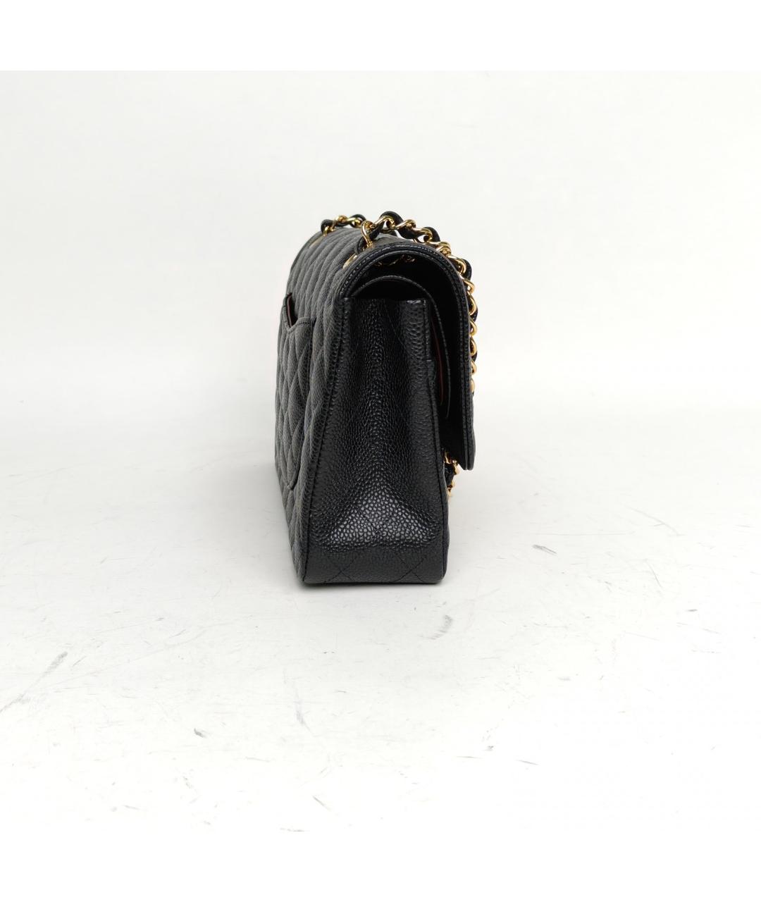 CHANEL Черная кожаная сумка через плечо, фото 5