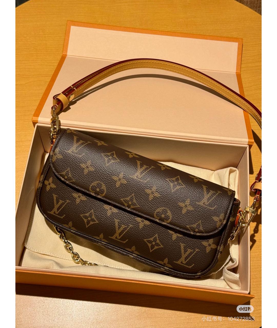 LOUIS VUITTON Коричневая сумка через плечо, фото 8