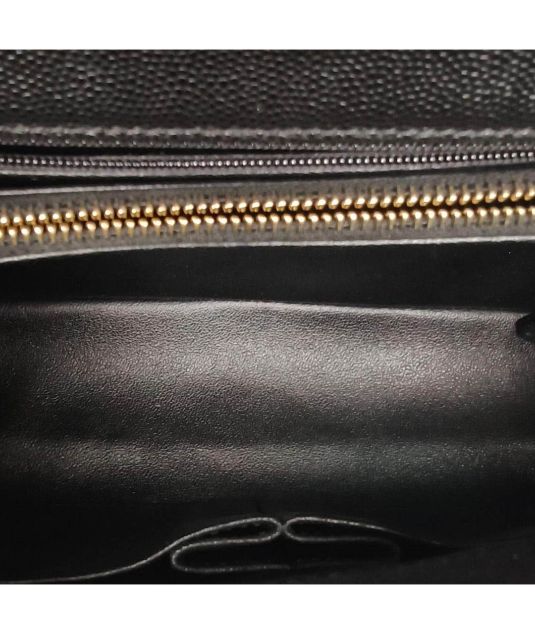 CHANEL Черная сумка с короткими ручками из экзотической кожи, фото 8