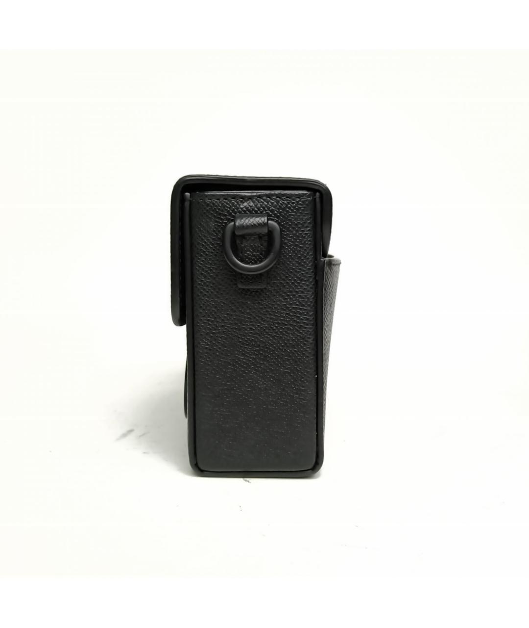 CHRISTIAN DIOR Черная кожаная сумка через плечо, фото 3