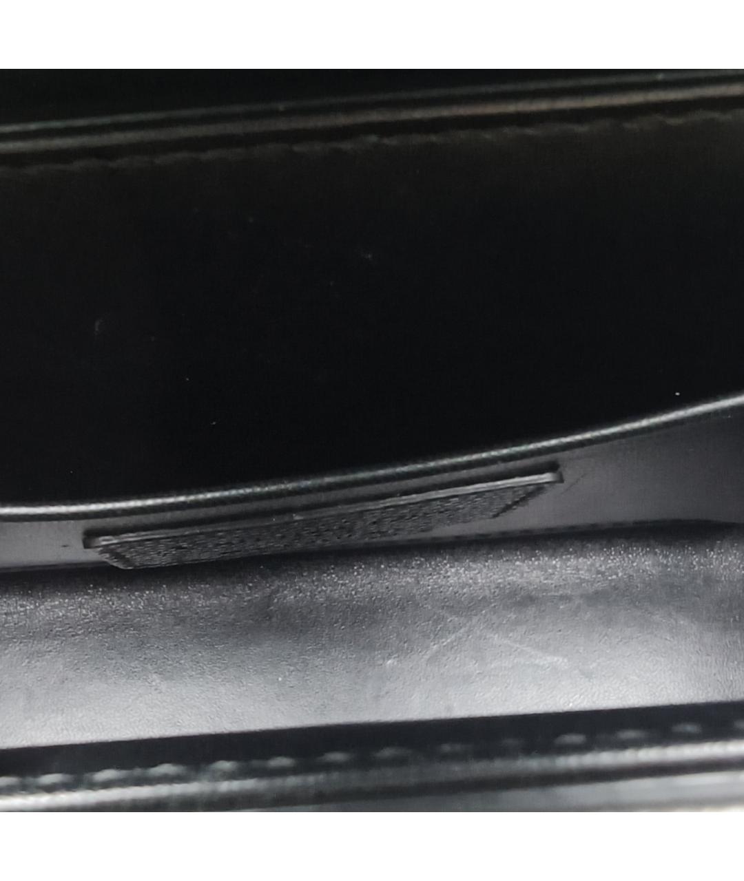 CHRISTIAN DIOR Черная кожаная сумка через плечо, фото 8