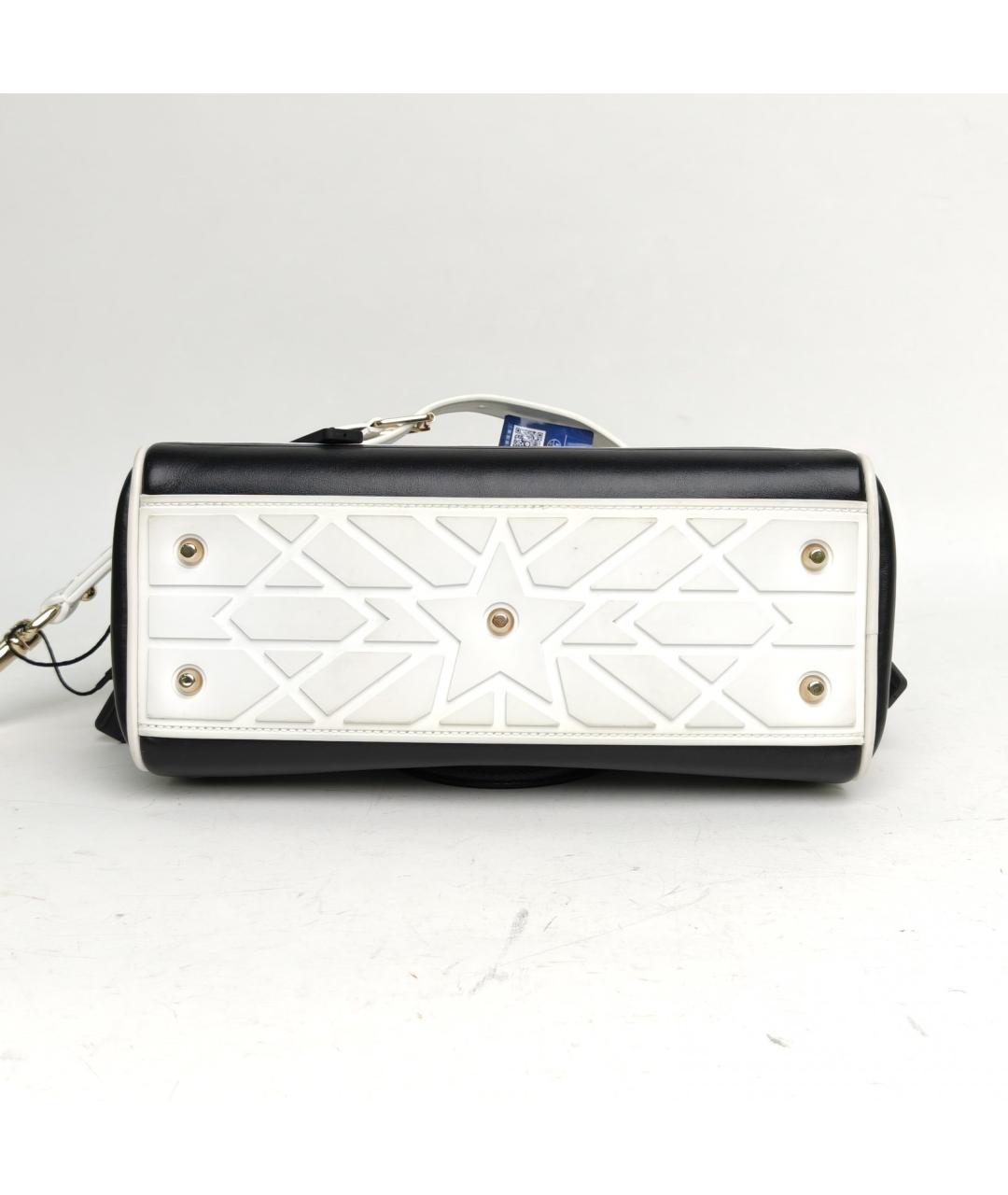 CHRISTIAN DIOR Черная кожаная сумка через плечо, фото 5