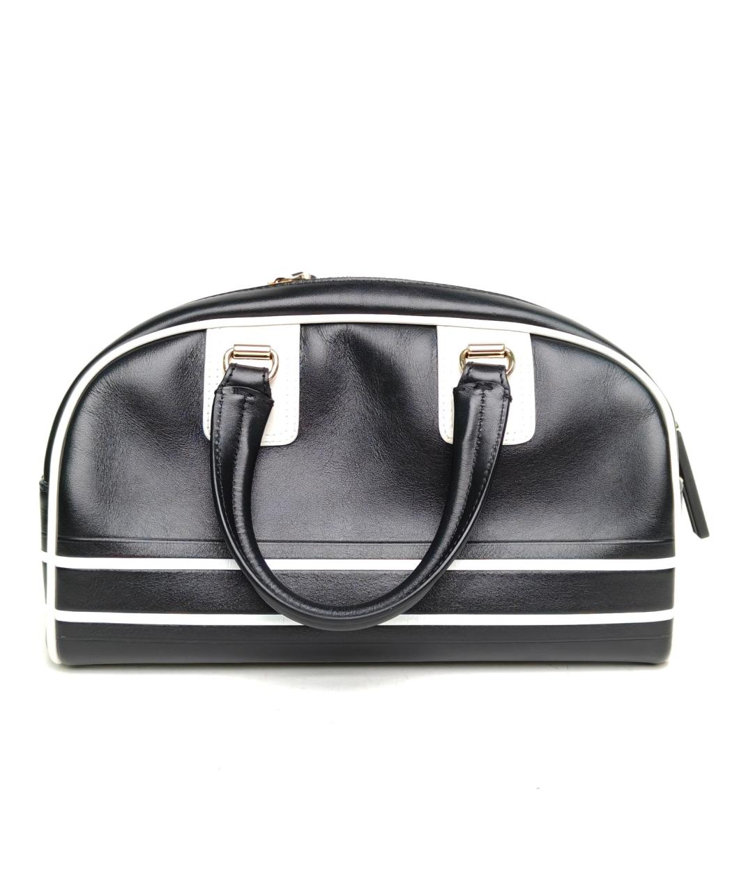 CHRISTIAN DIOR Черная кожаная сумка через плечо, фото 4