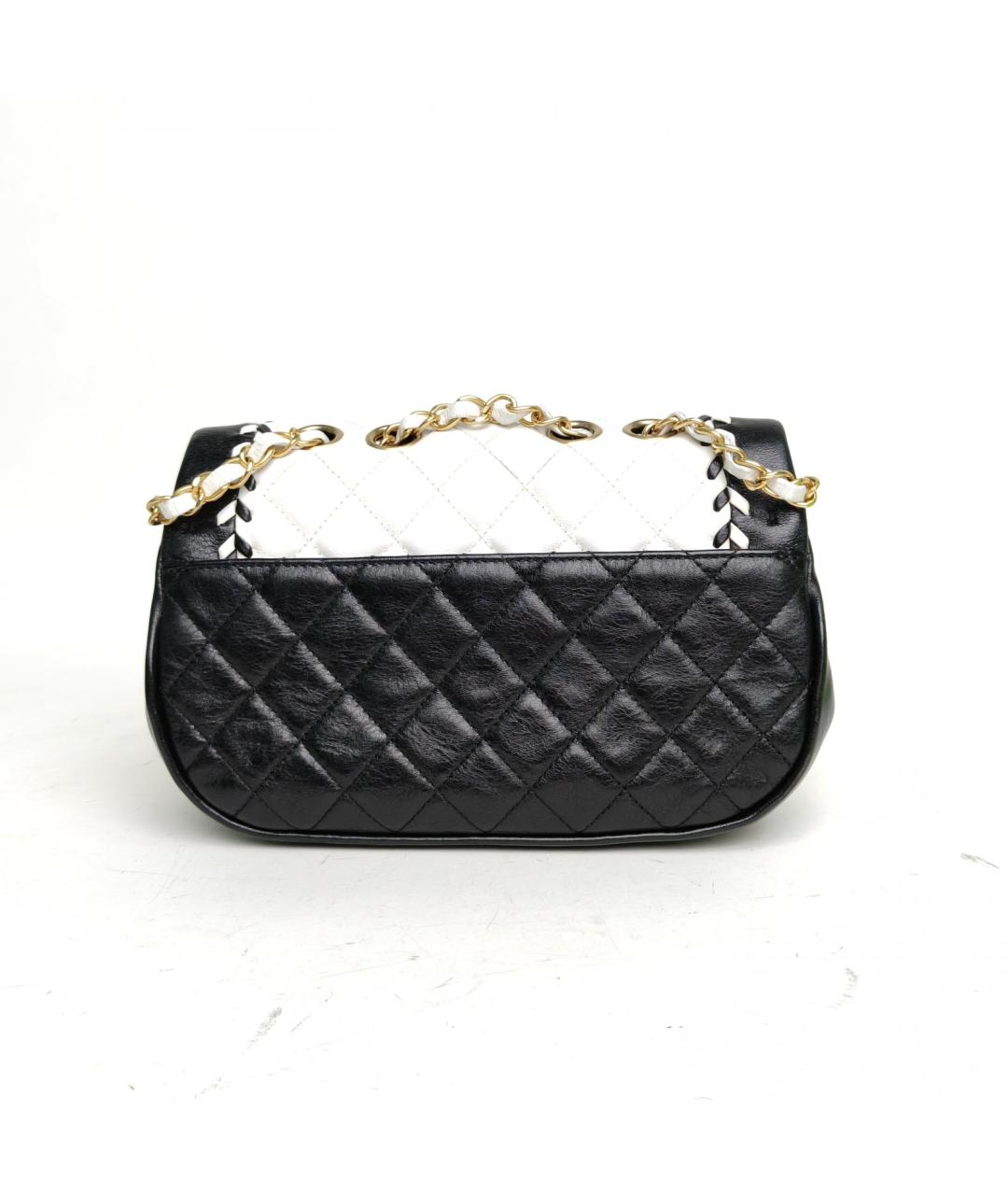 CHANEL Белая кожаная сумка через плечо, фото 4