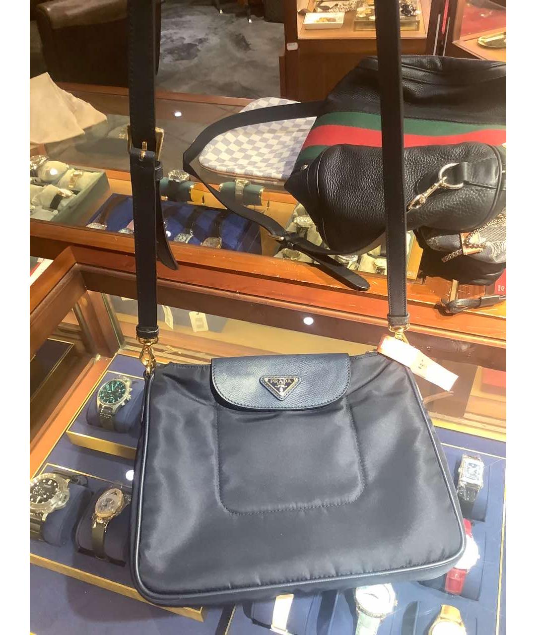 PRADA Синяя сумка через плечо, фото 8