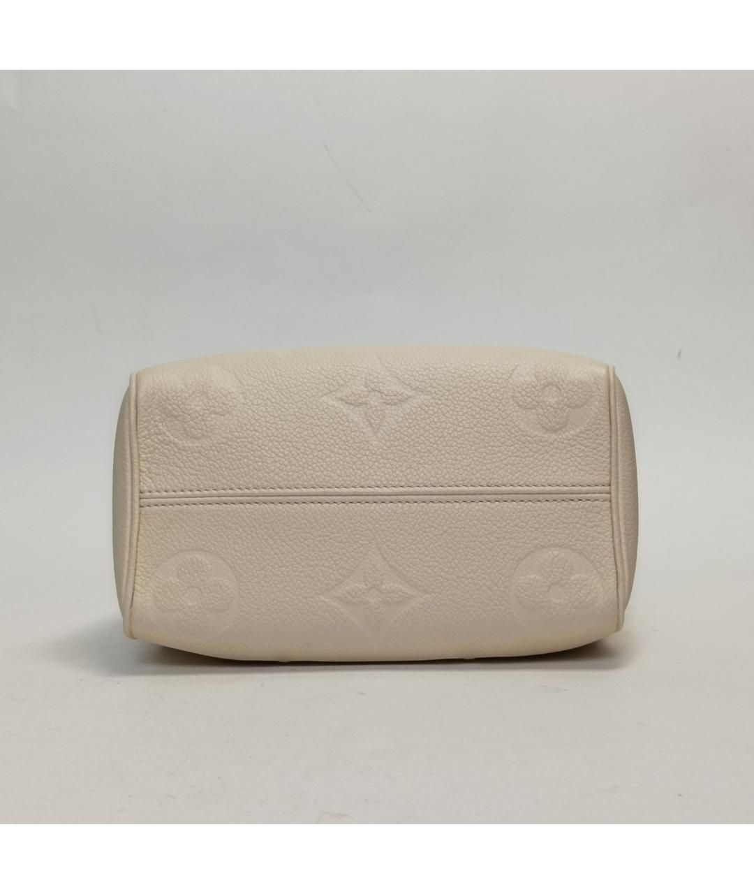 LOUIS VUITTON Белая кожаная сумка с короткими ручками, фото 4