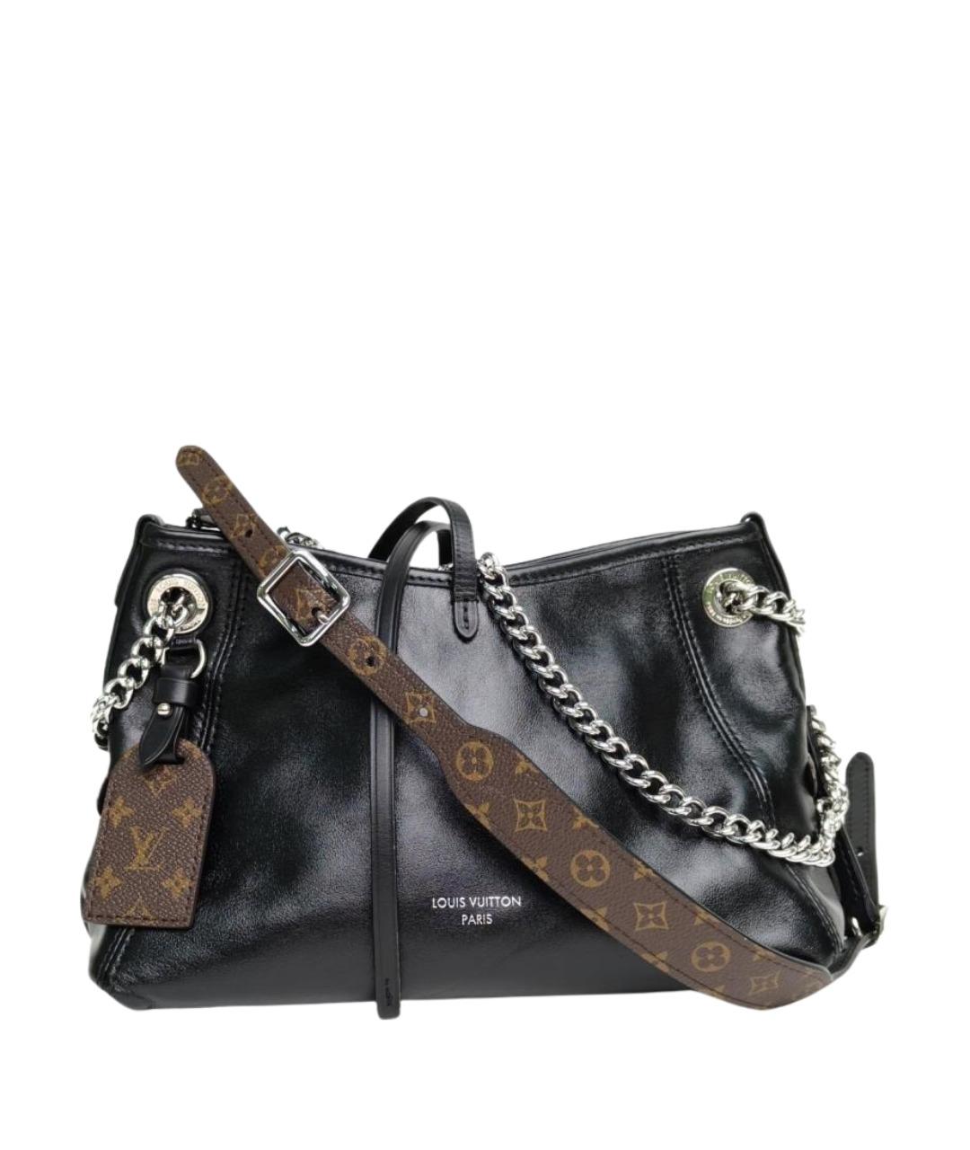 LOUIS VUITTON Черная кожаная сумка через плечо, фото 1