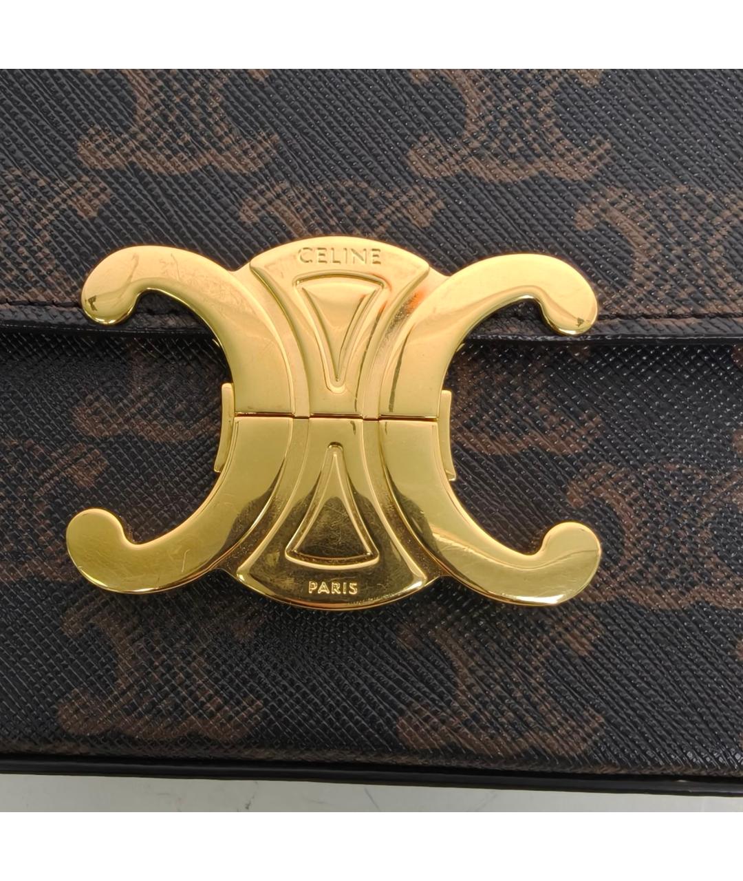 CELINE Коричневая сумка через плечо, фото 7