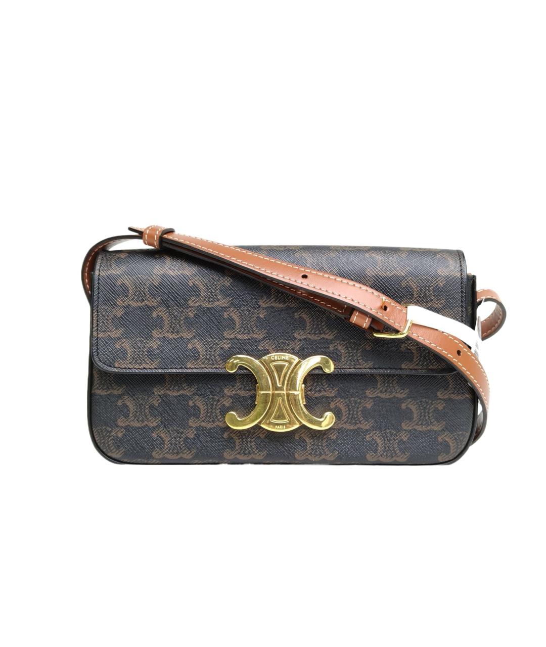 CELINE Коричневая сумка через плечо, фото 1