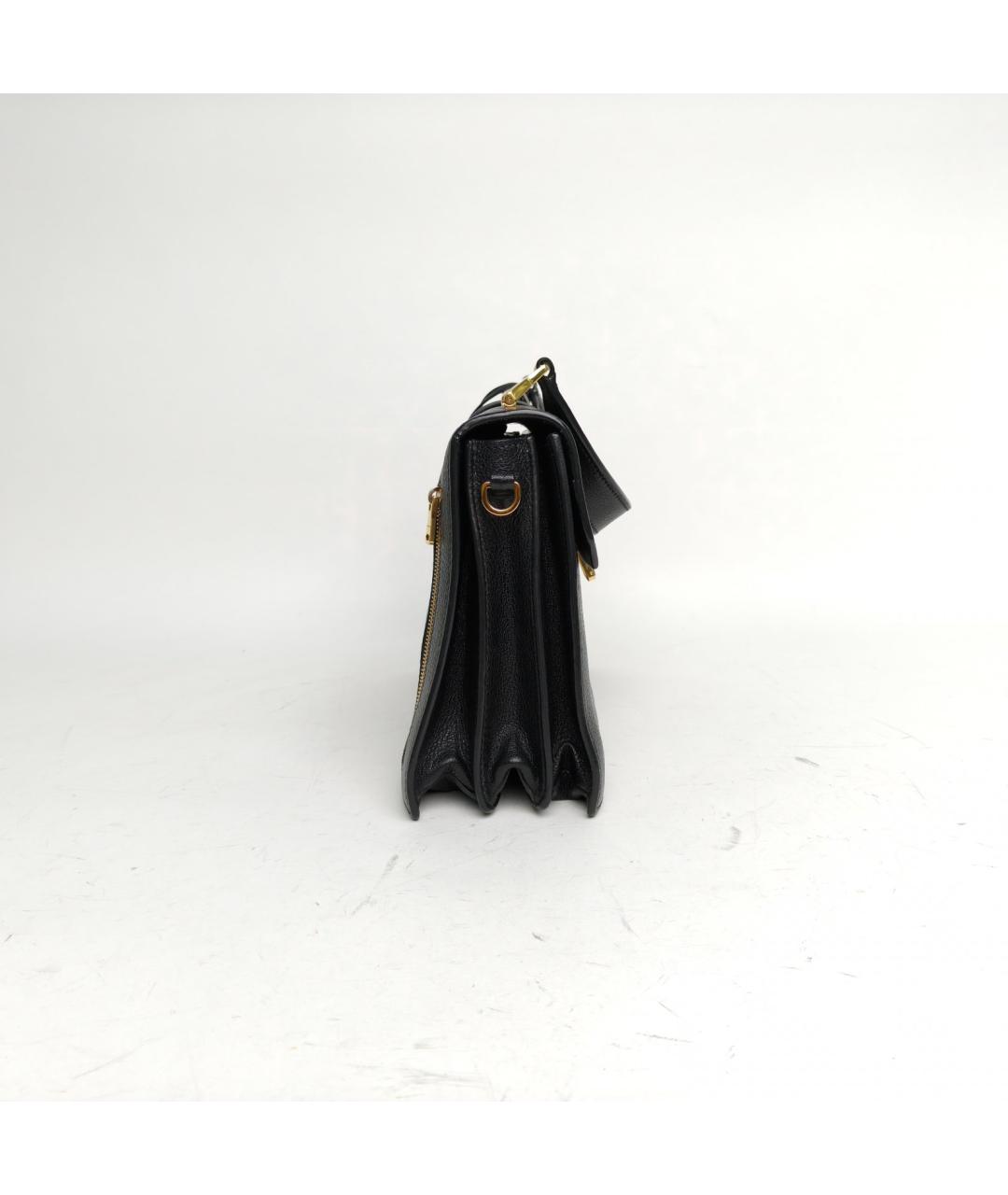 MIU MIU Черная кожаная сумка через плечо, фото 5