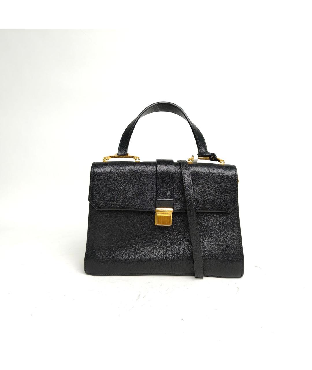 MIU MIU Черная кожаная сумка через плечо, фото 2