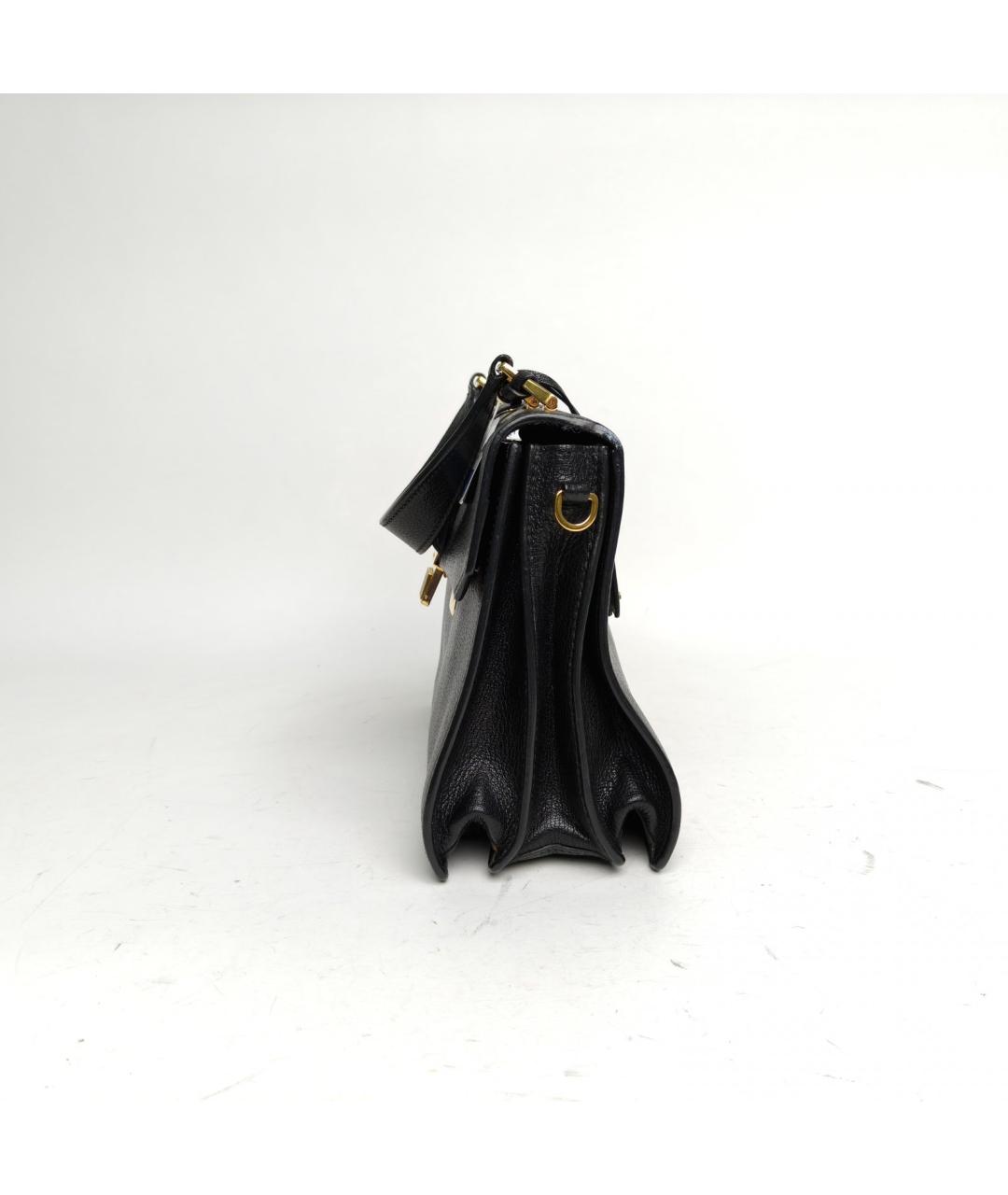 MIU MIU Черная кожаная сумка через плечо, фото 3