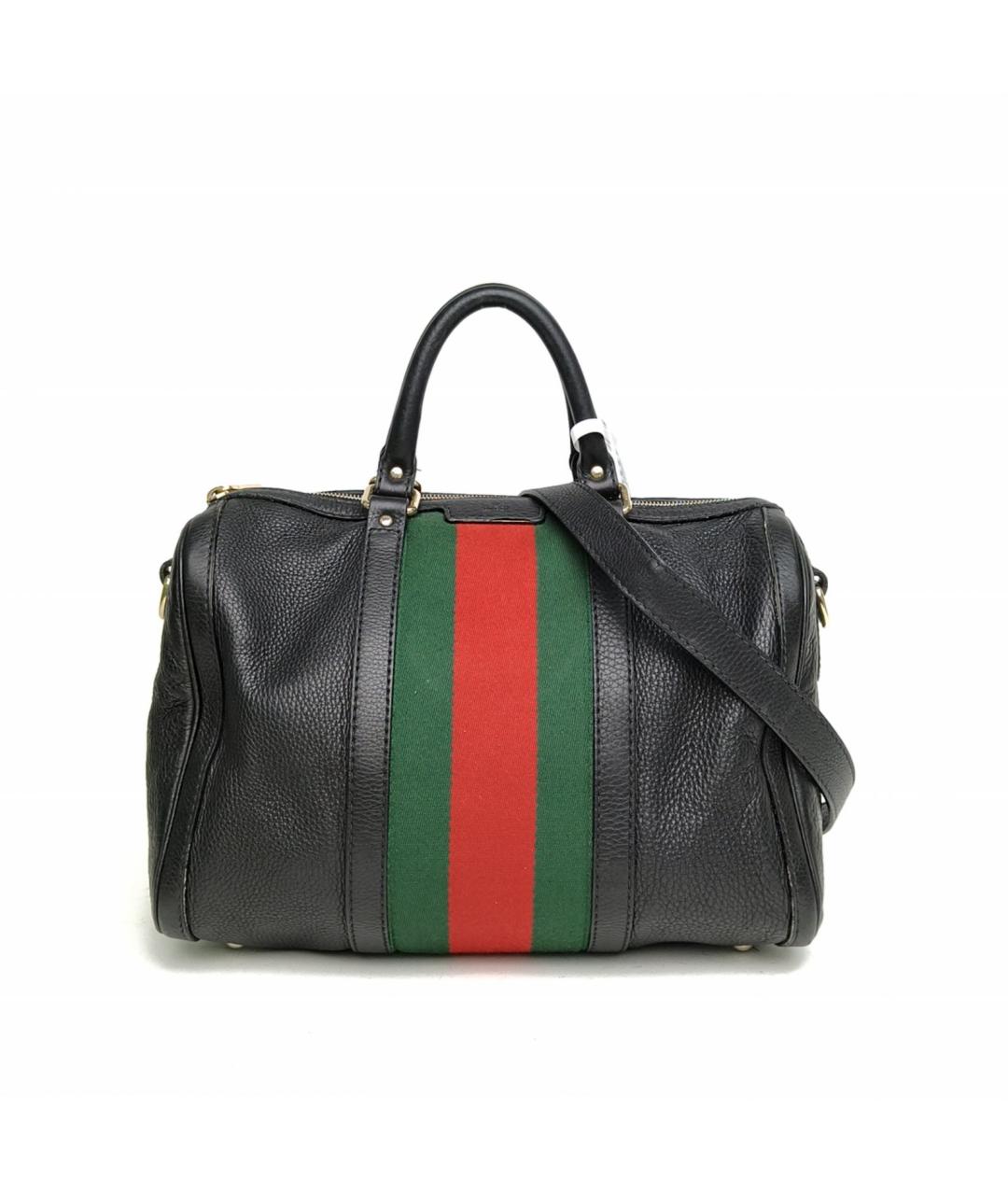 GUCCI Черная кожаная сумка через плечо, фото 2