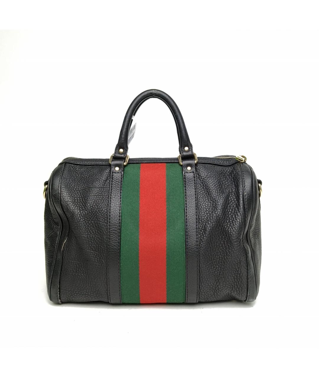 GUCCI Черная кожаная сумка через плечо, фото 4