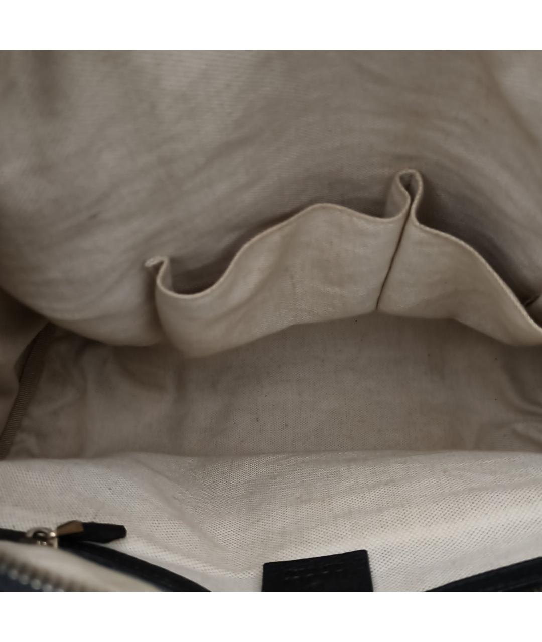 GUCCI Черная кожаная сумка через плечо, фото 7