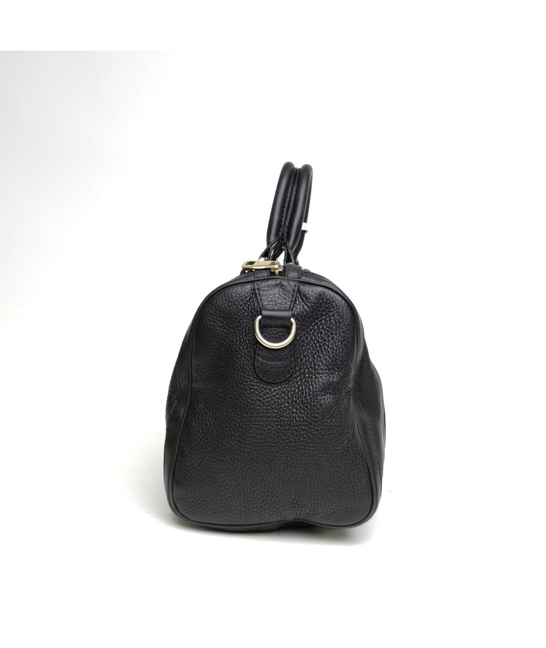 GUCCI Черная кожаная сумка через плечо, фото 5