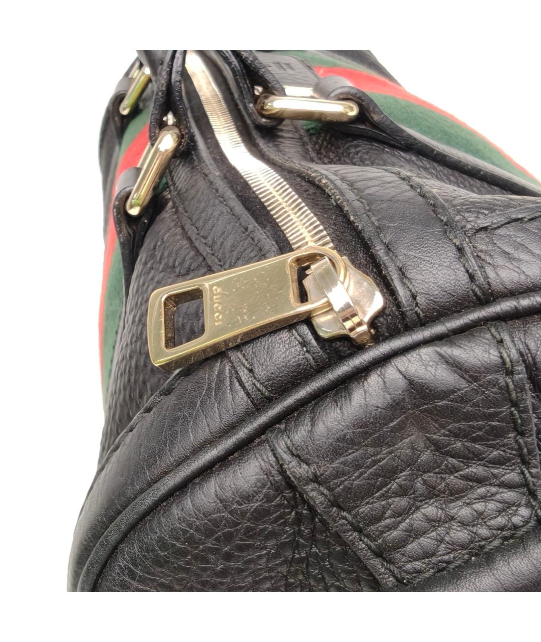 GUCCI Черная кожаная сумка через плечо, фото 6