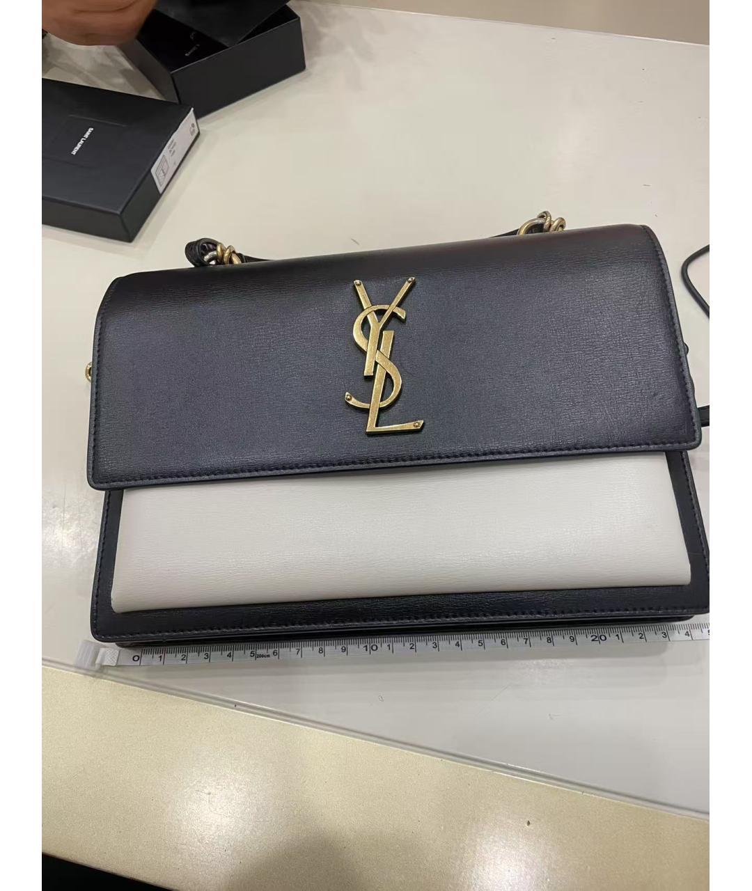 SAINT LAURENT Кожаная сумка через плечо, фото 9