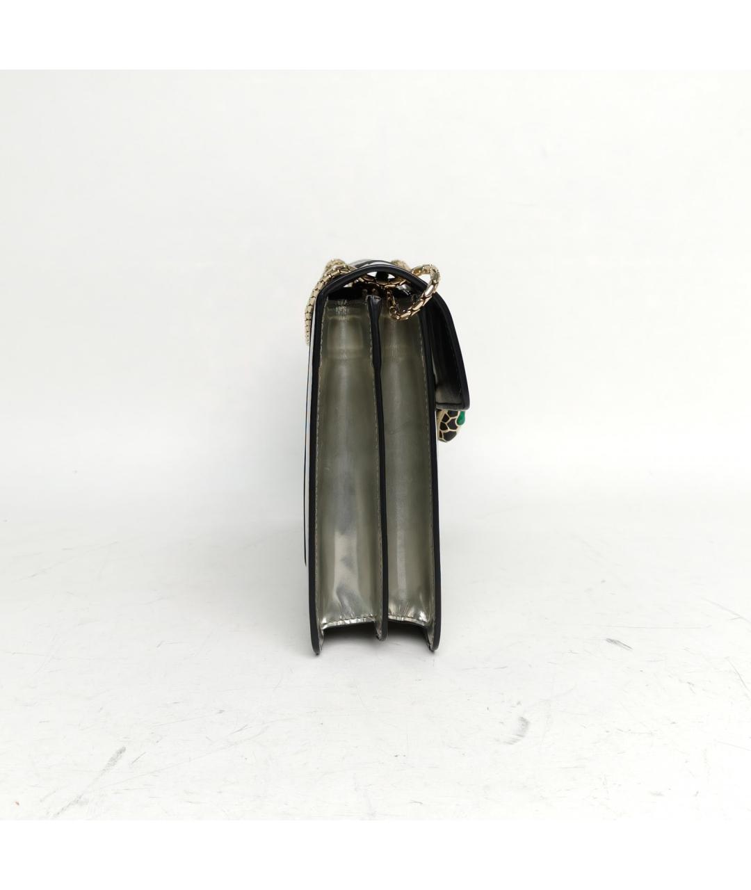 BVLGARI Серебряная кожаная сумка через плечо, фото 5