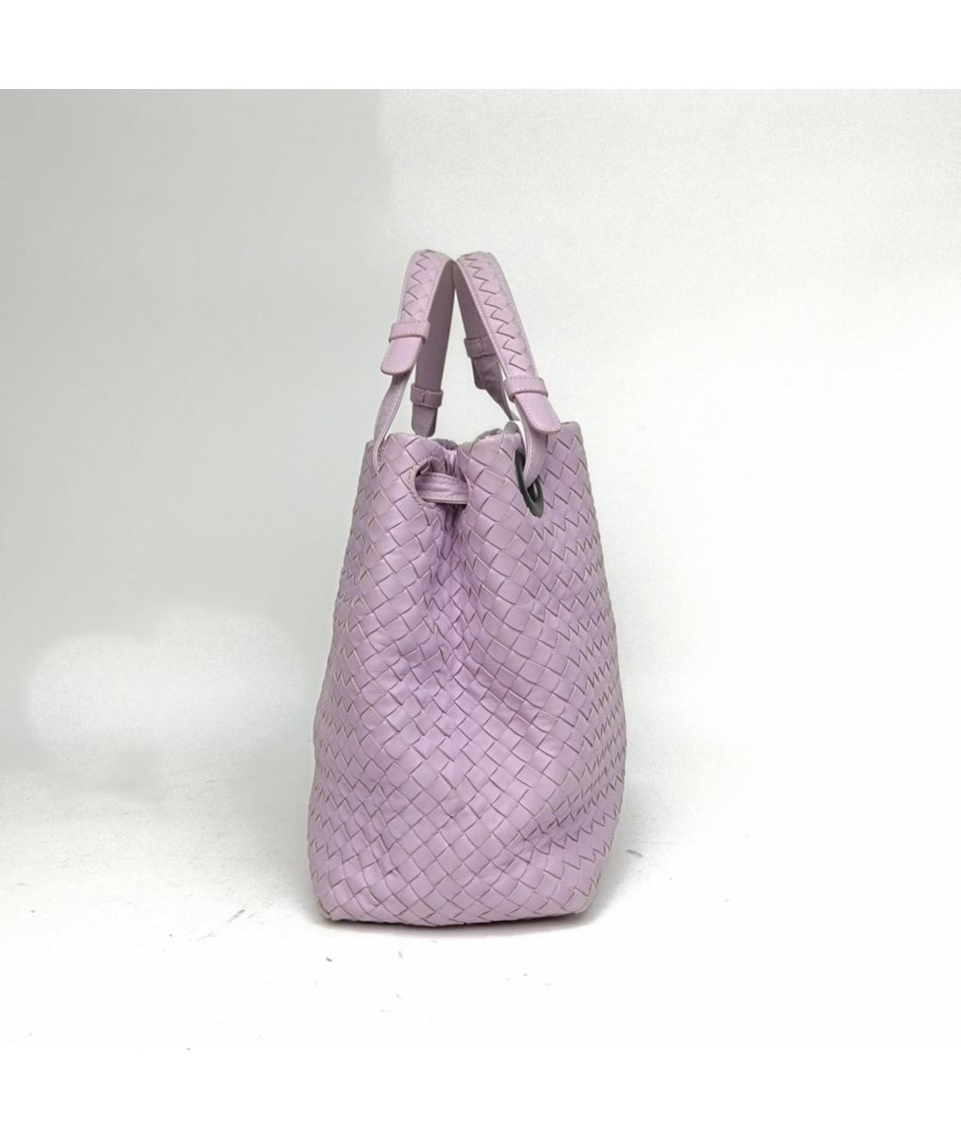 BOTTEGA VENETA Фиолетовая кожаная сумка через плечо, фото 3