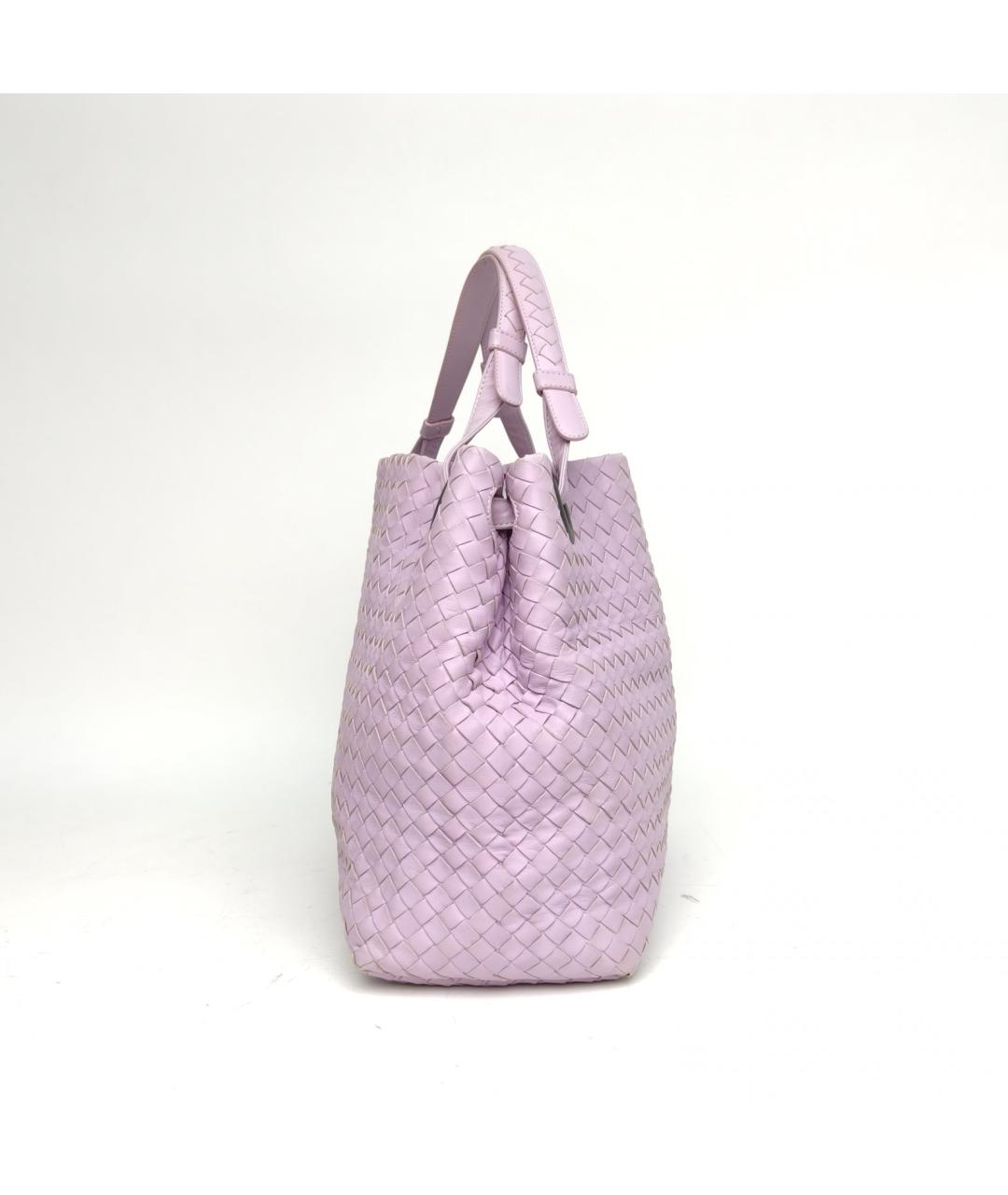 BOTTEGA VENETA Фиолетовая кожаная сумка через плечо, фото 5