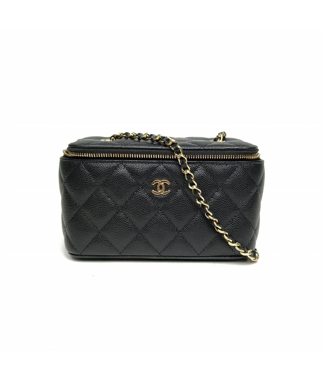 CHANEL Черная кожаная сумка через плечо, фото 2