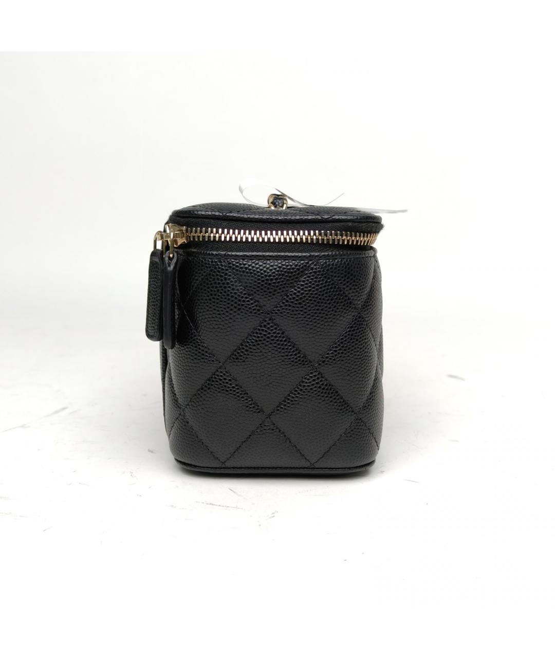 CHANEL Черная кожаная сумка через плечо, фото 5