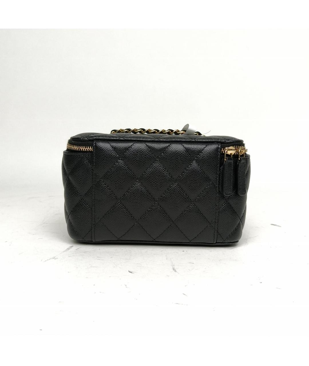 CHANEL Черная кожаная сумка через плечо, фото 4