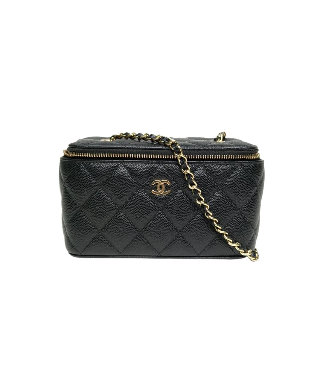 CHANEL Черная кожаная сумка через плечо, фото 9