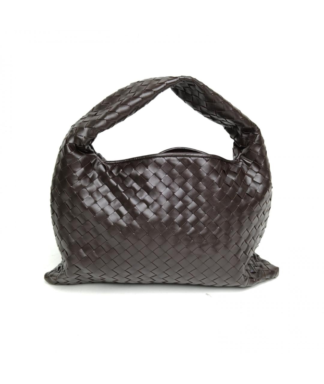 BOTTEGA VENETA Коричневая кожаная сумка через плечо, фото 4