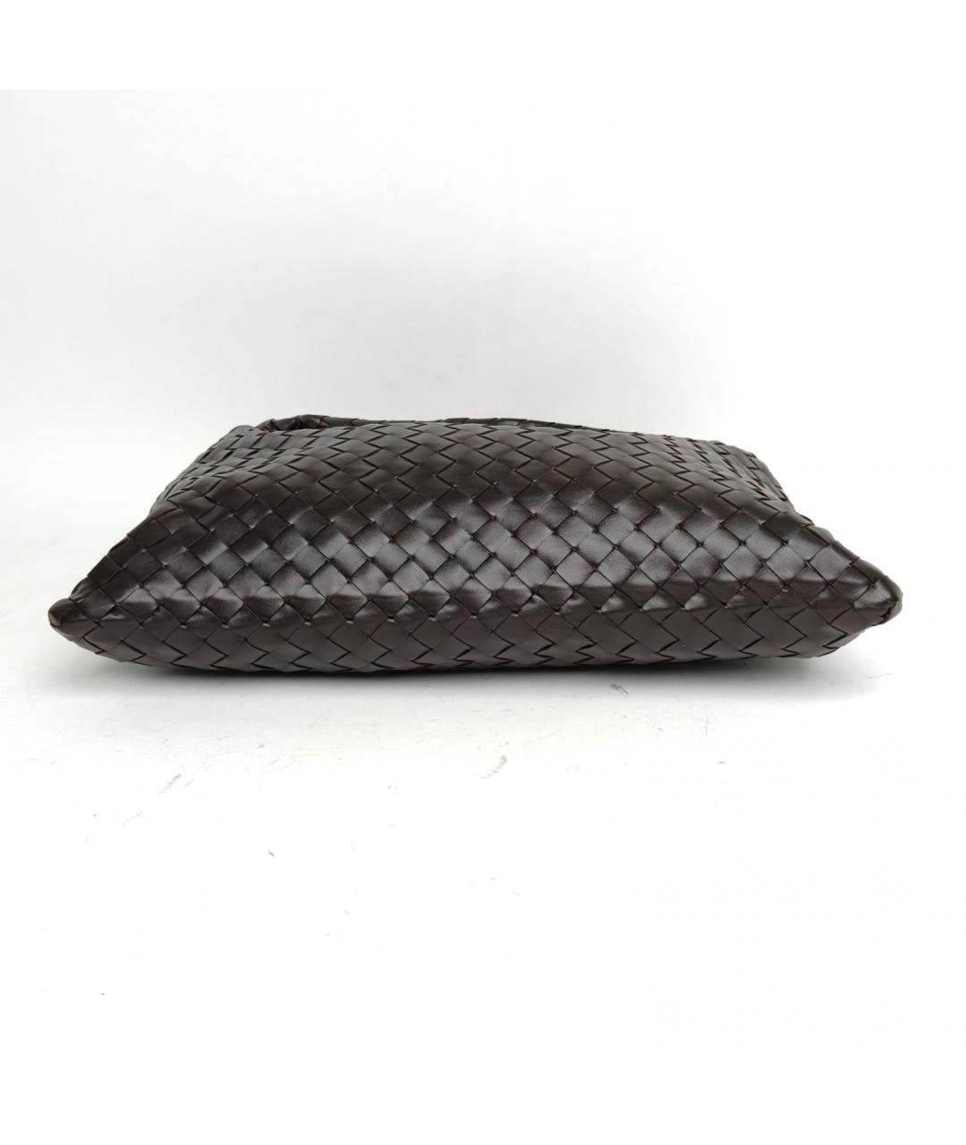 BOTTEGA VENETA Коричневая кожаная сумка через плечо, фото 6