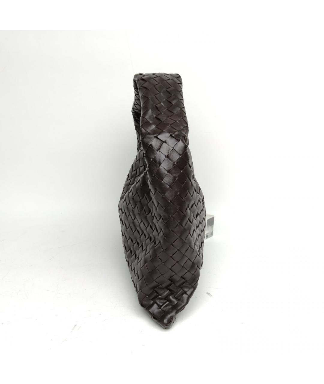 BOTTEGA VENETA Коричневая кожаная сумка через плечо, фото 3